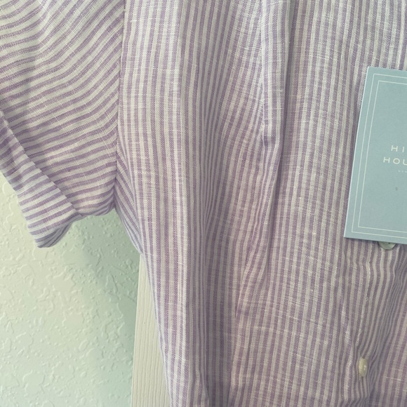 NWT Hill House Laura Linen Dress in Lilac stripes - Picture 3 of 3